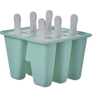 6-Cavity Silicone Popsicle Mold BPA Free Easy Release Ice Pop Tray - NEW Boxed